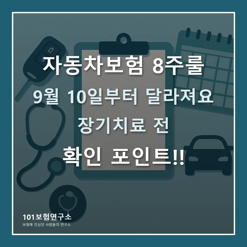 자동차보험 8주룰 장기치료 전 확인할 서류 썸네일