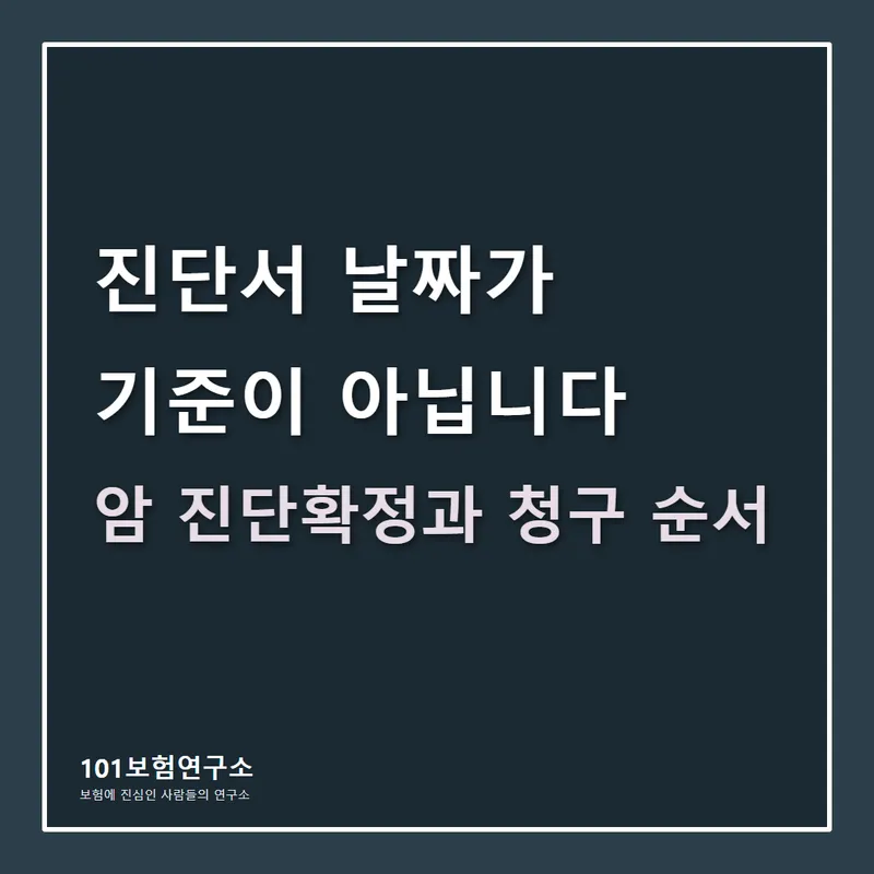 암 진단확정 기준과 청구 순서 썸네일