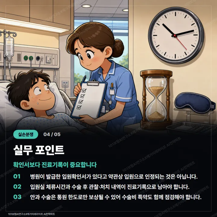 입원확인서가 있어도 입원이 아닙니다 카드 4