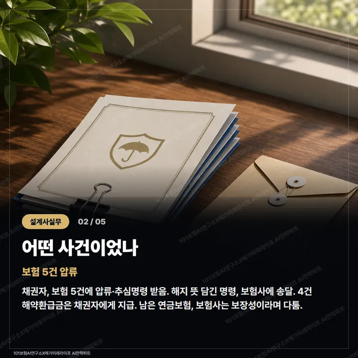 빚지면 보험도 압류될까 카드 2